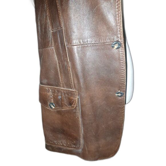 Roetan leather Jacket by Silvester Litton of England Mens Med/Women L-XL - Picture 8 of 16